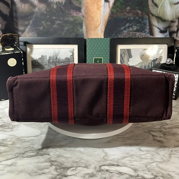 HERMES PM CANVAS TOTE BAG HAND STITCHED IN FRANCE - Picture 9 of 16